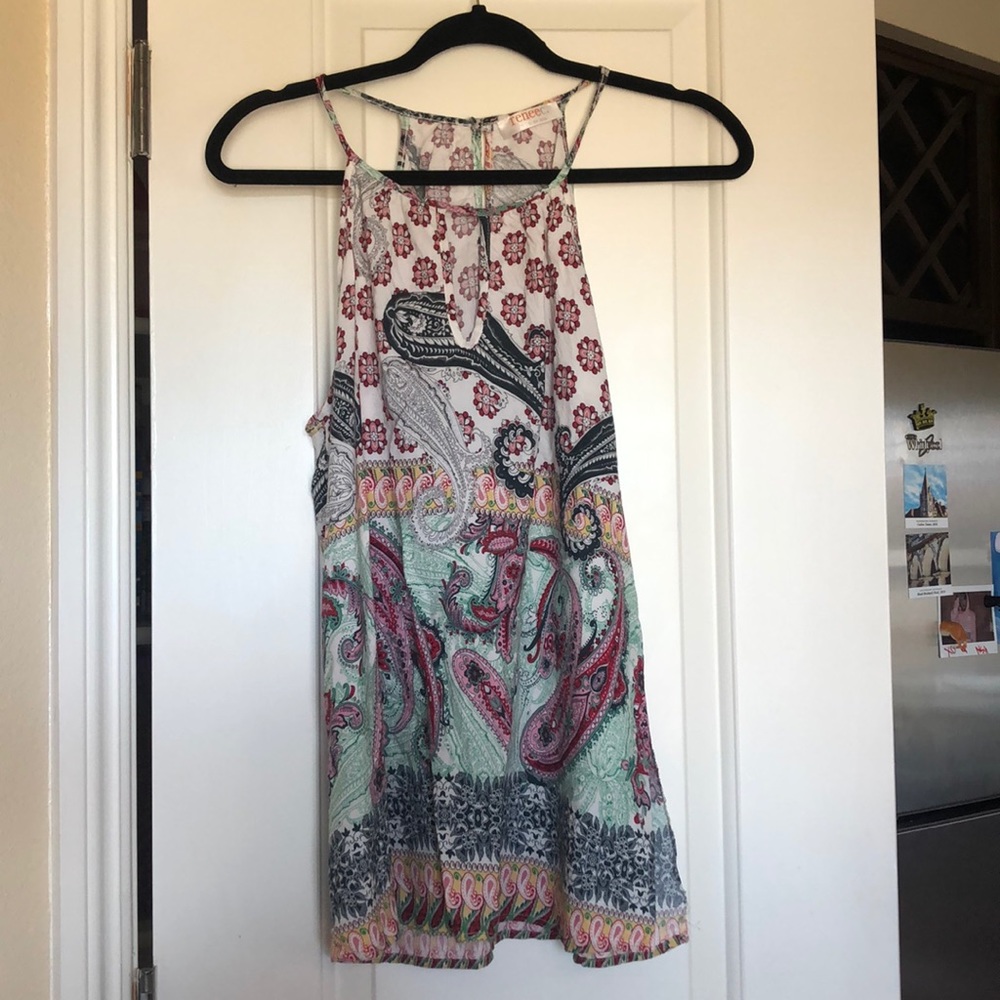 Renee C.  paisley tank top (m)